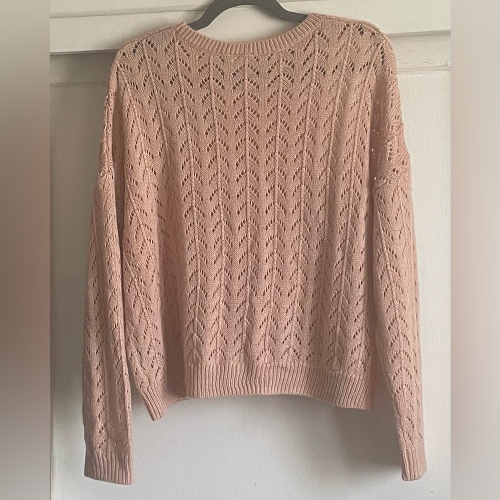 Divided Pink Crewneck Sweater. Pre-Owned. - Picture 3 of 6